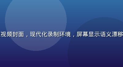 白虎逼网络语言演变专题视频封面，现代化录制环境，屏幕显示语义漂移分析图表，专业学术风格
